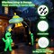 8FT Halloween Inflatables Archway with Built-in LED Lights (Alien)